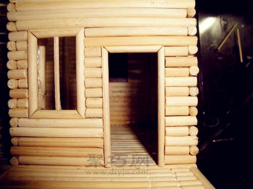 一次性筷子手工制作小房子 diy小木屋的图解教程
